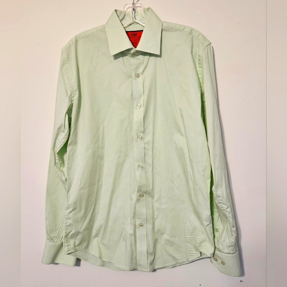 Steven Land Wrinkle & Shrink Free Size 15.5×34/35 Slim EUC